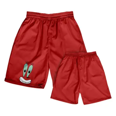 Hawaiian Spongebob Crossbody Shorts Couple Tan