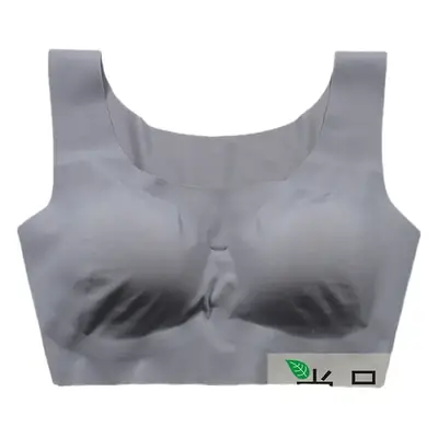 Black Seamless Sports Bra for Women, Steel Ring Free, Thin Fit, Small Chest