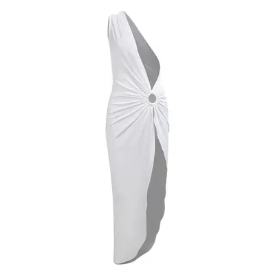 White Long Sleeve Dress for Women European Style