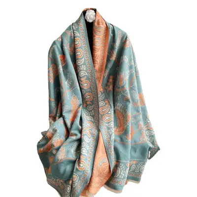 Imitation Cashmere Scarf Warm All Match Jacquard 2022