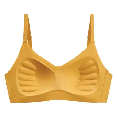 One-piece Fixed Cup Seamless Sling Underwear Women's Small Chest Push-up One-piece Adjustable Rimless Bra Bra
