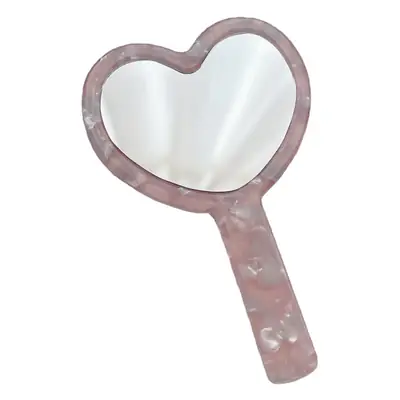 Korean Vintage Heart Mirror Makeup Mirror for Women