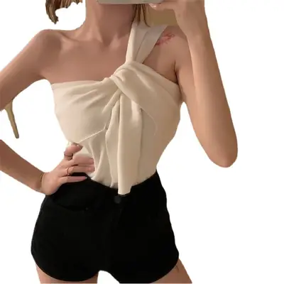 2023 New Design Knotted Crossbody Vest Top
