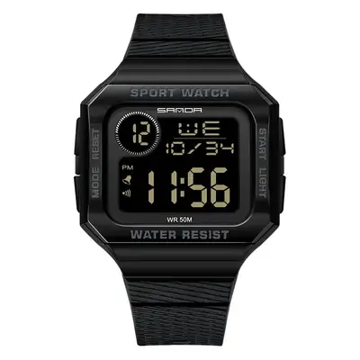 Sanda Digital Sport Watch 11:43 Multi-Functional Black