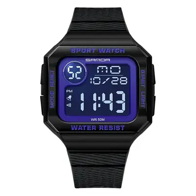 Sanda Digital Sport Watch Black Red Water Resistant