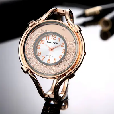 Rose Gold Sparkle Quartz Women's Watch