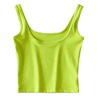 Orange Navel Sling Vest for Women Summer Wear