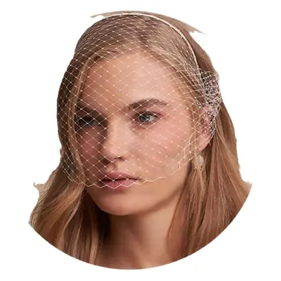 Bridal Net Headband Veil for Women Wedding Party Accessory