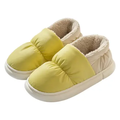 Winter Fleece Lined Cotton Slippers for Men Women
