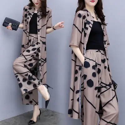 2024 New Plus Size Leopard Print Suit