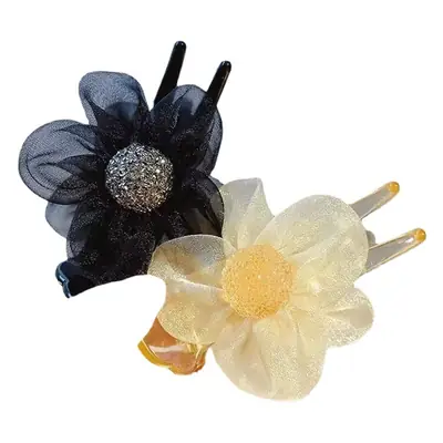 Duckbill Hairpin Clip Sunflower Ball Head Grasp Clip