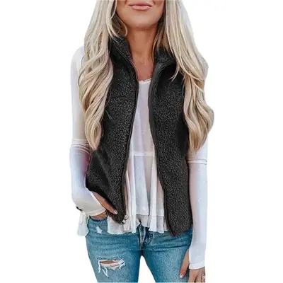 Women's Plush Crossbody Jacket Red 2022