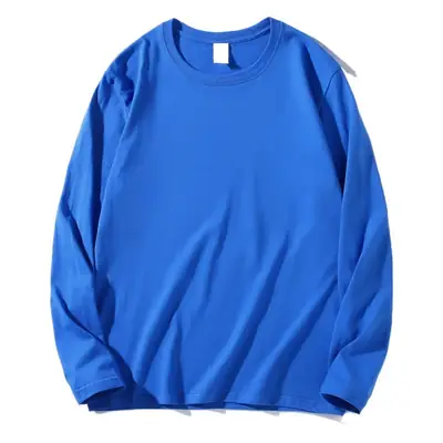 Men's 28g Cotton Long Sleeve T-Shirt Blue