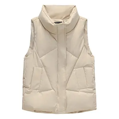 Women Black K-Style Cotton Vest 2025 Winter