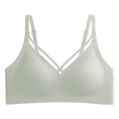 Non-marking Naked Underwear Women's Thin Jelly Soft Support Anti-sagging Adjustable Non-steel Ring Ultra-soft Bra