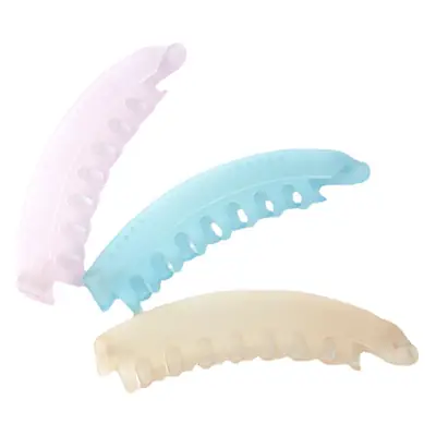 Transparent Frosted Banana Clip Hair Accessory 10x24x16.6cm