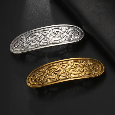 Celtic Knot Hairpin Silver Gold Long Fashion