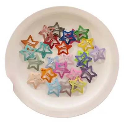Colorful Wave Dot Star Small Hairpin Women's Side Bangs Clip