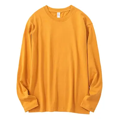 Men's 260g Cotton Long Sleeve T-Shirt Grey