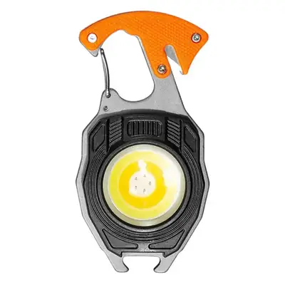 Mini COB Flashlight Keychain with 5 Functions
