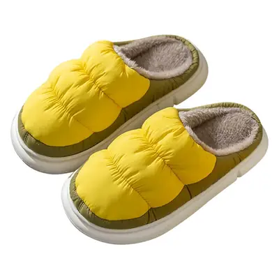 Winter Warm Yellow Slipper for Men Women