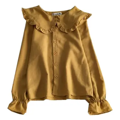 New Autumn Collar White Salt Shirt Women's Long Sleeve