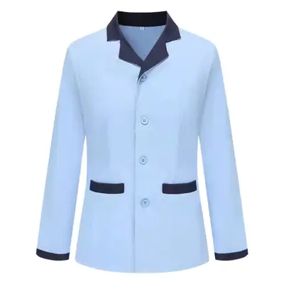Stain-Resistant Housekeeping Uniform Cream Short Sleeve