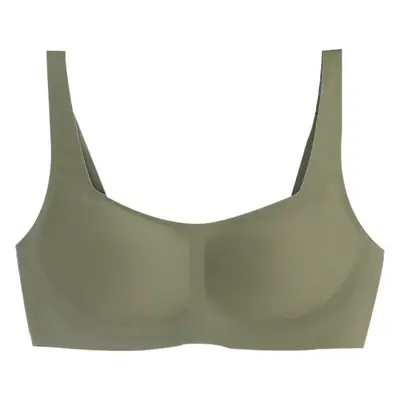 metwo French Style Small Square Collar One-character Collar Air bra without Steel Rings Thin Gathering Collapable Emulsion bra Underwear for Women