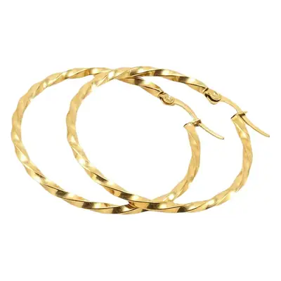 Gold Plated Corrugated Earrings for Women