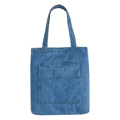 Denim School Bag Women Large Capacity Shopping Bag