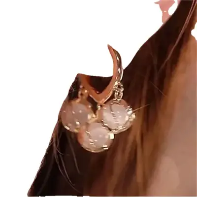 Elegant Opal Flower Earrings for Women