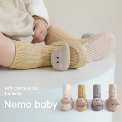 Newborn Cartoon Socks & Shoes 2022 Winter Non-Slip Mid-Calf
