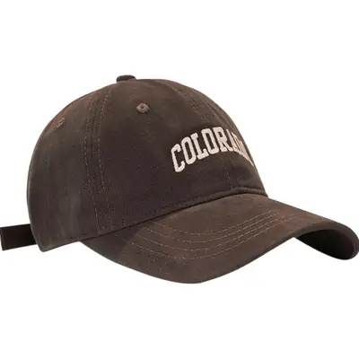 Korean-style Embroidered Baseball Cap Men Women Spring Autumn Casual All-match