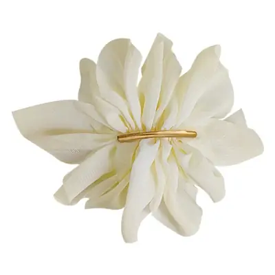Elegant Black Chiffon Hair Clip for Women Summer Back