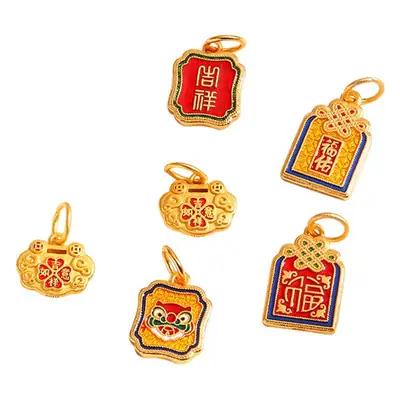 Red Sand Gold Pendant Bracelet Set for Men Women
