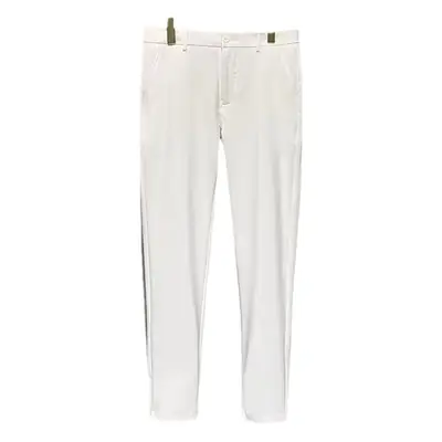 Men's Grey Cropped Business Pants Small Suit Set