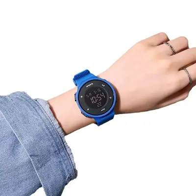 Blue Digital Analog Sports Watch for Kids