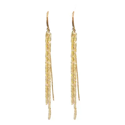 Sparkling Long Tassel Earrings for Women