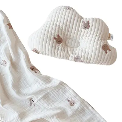 South Korea Baby Head Pillow Anti-Deviation Embroidered
