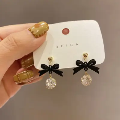 S925 Silver Pin Earrings Autumn Winter 2022