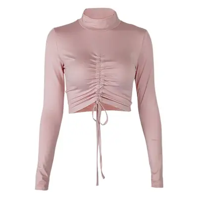Women's Black Long Sleeve Crop Top with Snake Shorts
