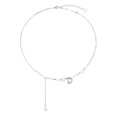 Women's Titanium Steel Letter D Necklace Light Luxury