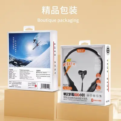 100 Hours Long-Lasting Wireless Sports Headset with Digital Display