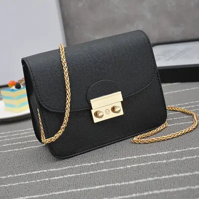 Black Small Square Chain Bag for Women 2025