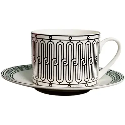 Trendy Bone China Coffee Cup Set with Saucer