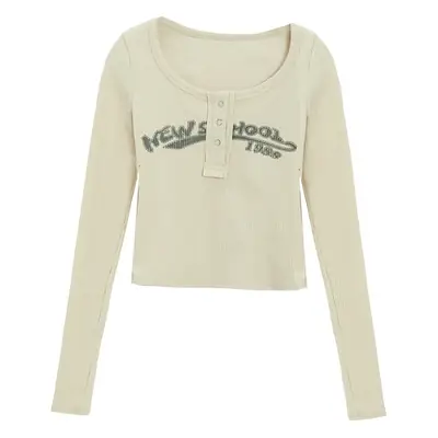 Hot Girl Tops for Women in Autumn Winter Short European American Niche Sexy Bottoming Shirts Unique Design Tight T-Shirts Trbottomy