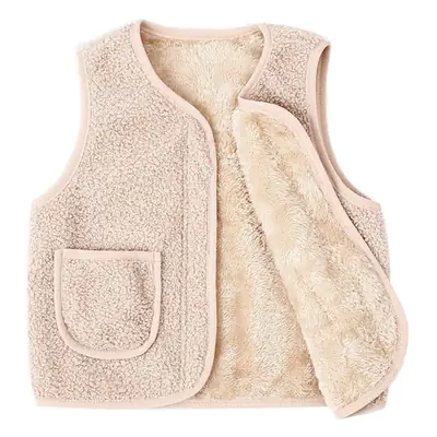 Baby Fleece Lined Vest Grey for Boys Girls Autumn Winter