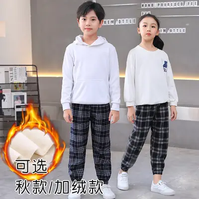 Children's Velvet Leg Pants Fall Winter Warm Loose Pants