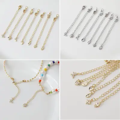 14K Gold Plated Necklace with Colorful Beads and Pearl Drop