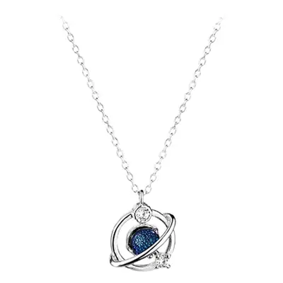 Women's Cosmic Blue Gemstone Pendant Necklace
